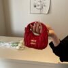Pleated Premium Miu Crescent Bag Light Luxury Messenger Bag Portable Cloud Bag Fashion Shoulder Messenger Bag