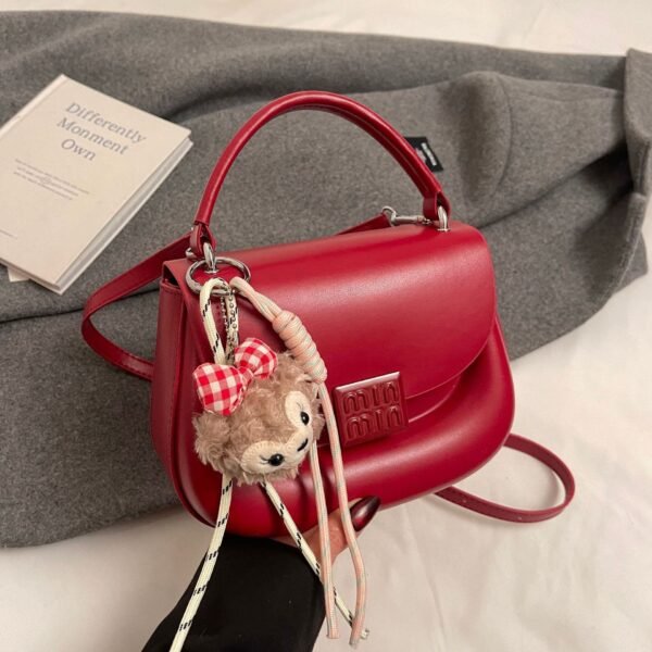 Niche New High-End Handbag Bag Women’S Mi.U Version Single Shoulder Messenger Bag Fashion Saddle Bag