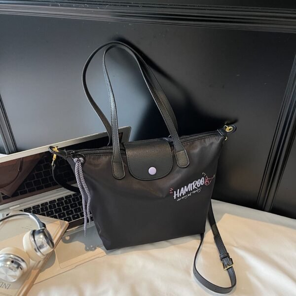 Fashion Oxford Cloth Dumpling Bag Dragon Bags 70 Years Embroidery Leisure Commuting Simple Versatile Large Capacity Handbag