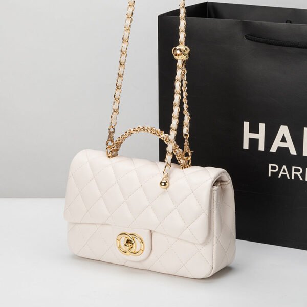 Premium Women’S Bag 2026 New Version Of Fashion Leather Diamond Chain Small Square Bag Handbag Shoulder Messenger Bag