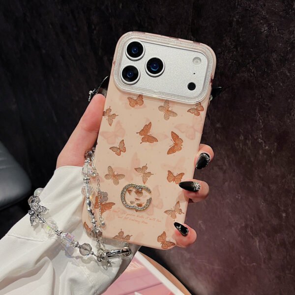 Light Luxury Butterfly Tide Brand Protective Case, Suitable For IPhone17Promax Explosive Glitter Apple 17 Mobile Phone Case