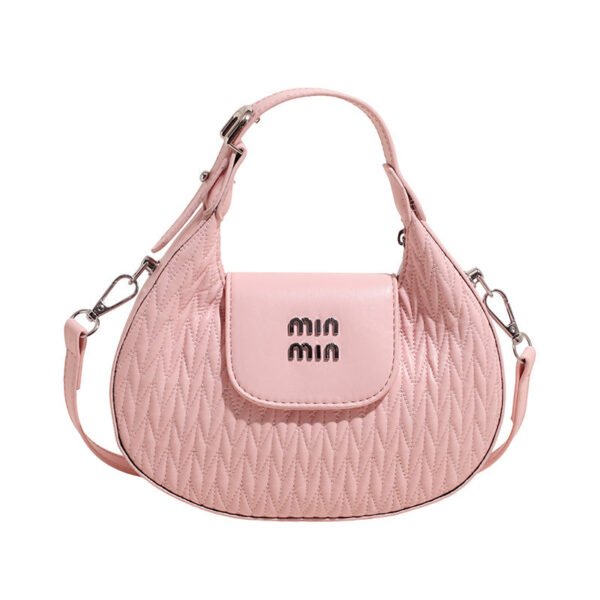 Pleated Miu Handbag Women’S Spring And Summer Bags Trendy Simple And Fashionable Shoulder Bag High-End Messenger Bag