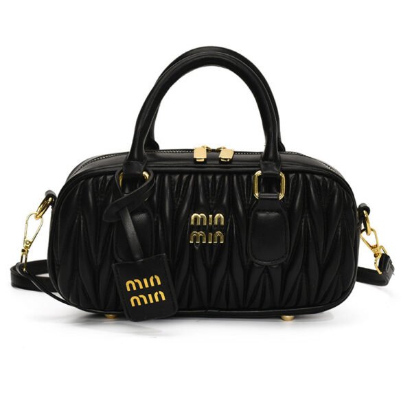 Pleated Handbag Min New Women’S Bag Bowling Fashion Shoulder Crossbody Pillow Small Square Bag