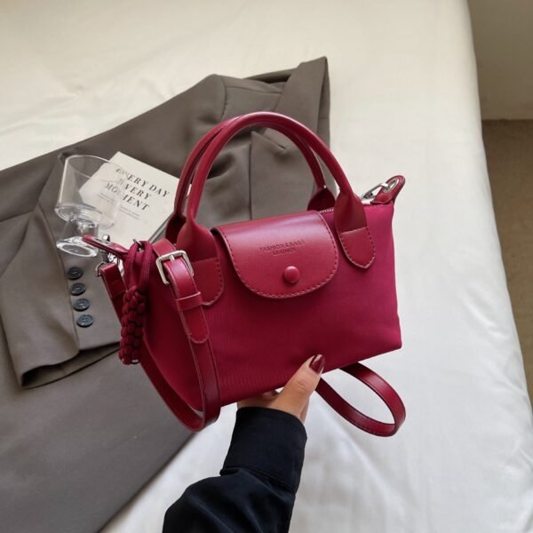 New Oxford Cloth Multi-Color Dumpling Bag Long Bags Xiang Splicing Handbag Niche Shoulder Messenger Bag