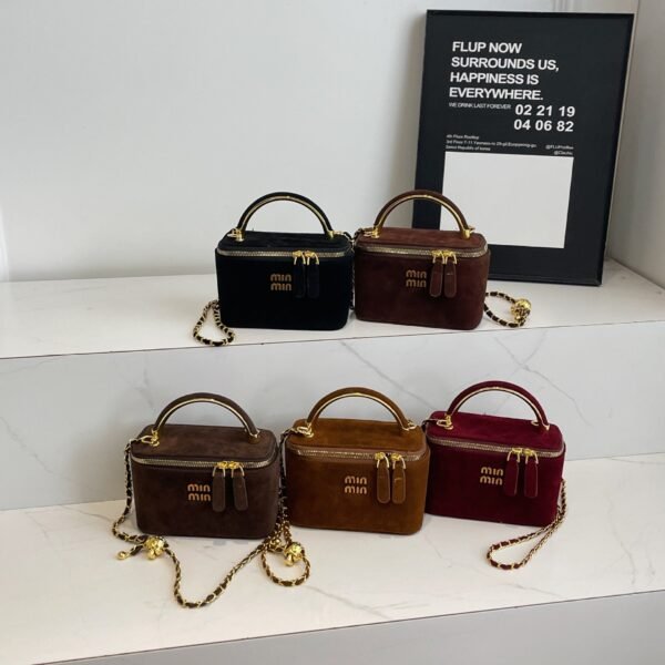 Matte Chain Mi.U French Box Bag Niche Texture Trade Tide Small Square Bag Personalized Shoulder Messenger Bag