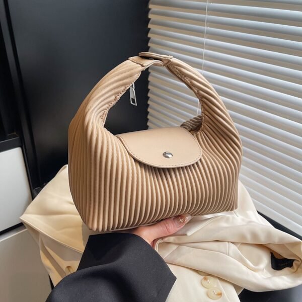 Messenger Bag Women’S Bag New Dragon Bags Xiang Simple Commuting Pleated Trendy Versatile Shoulder Handbag