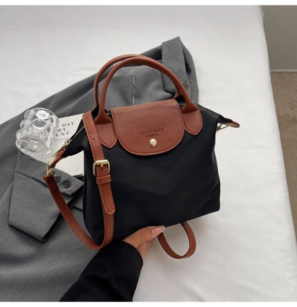 New Light Luxury Dragon Bags Xiang Nylon Splicing Trend Large Capacity Tote Portable Shoulder Messenger Bag