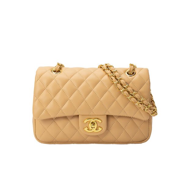 2026 New Chanel CF Classic Versatile Diamond Chain Small Fragrant Women’S Bag Fashionable Leather Shoulder Messenger Bag