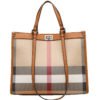 Leather Plaid Portable Tote Bag Women’S 2026 New Summer Fashion Large-Capacity High-End Shoulder Commuter Bag