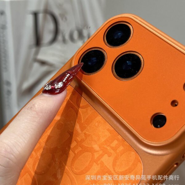 Premium Sense Orange Changes 17 Seconds Mobile Phone Case, Suitable For IPhone17Promax Trendy Brand New Apple 16 Protective Case