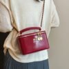 Poplar Forest Small Square Bag Chain Light Luxury Bags Simple Trendy Box Bag Fashion Messenger Portable Women’S Bag