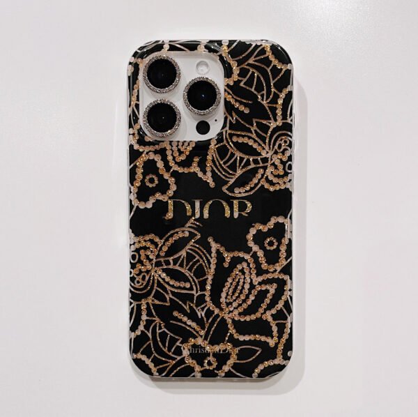 Glitter Retro Style Is Suitable For IPhone17 Promax Advanced Apple 16 Trendy Brand Mobile Phone Case