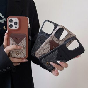 Insert Card Retro Protective Case For IPhone17Promax Explosive Card Bag Tide Brand Apple 16 Mobile Phone Case