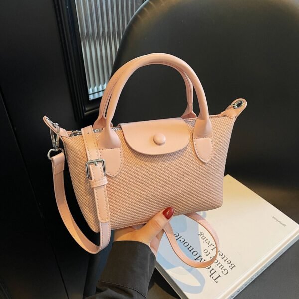 New Niche Design Dumpling Bag Splicing Dragon Bags Xiangchao Versatile Handbag Women’S Contrasting Shoulder Bag