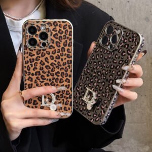 Hot-Selling Apple Mobile Phone Case, Leopard Print Light Luxury, Suitable For IPhone17Promax Advanced Sense Mobile Phone Case