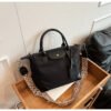 New Nylon Cloth Bag Trade Dragon Bags Xiang Women’S Large Capacity High-End Broadband One-Shoulder Crossbody Hand-Tote Bag