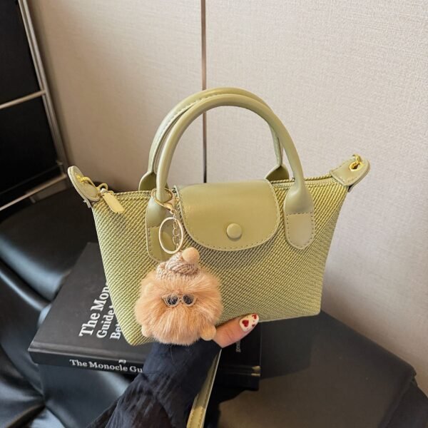 Portable Dumpling Bag, Long Bags, Commuting Splicing, Shoulder Messenger Bag, Light Luxury Trendy Women’S Bag