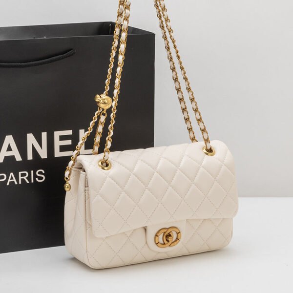 CF Underarm Chain Bag New Diamond Checkered Shoulder Bag Fashionable And Versatile Women’S Bag Leather High-End Crossbody Bag