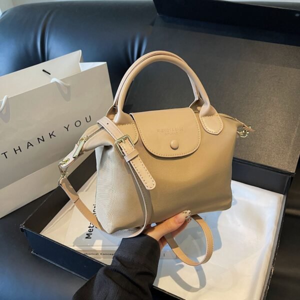 Trendy Oxford Cloth Bag Textured Dragon Bag Xiang Spliced Hand-Held Dumpling Bag Simple Shoulder Crossbody Bag