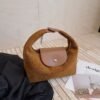 Suede Suede Handbag Longbaoxiang Lunch Box Fashion Casual Tofu Bag Texture Versatile Shoulder Messenger Bag