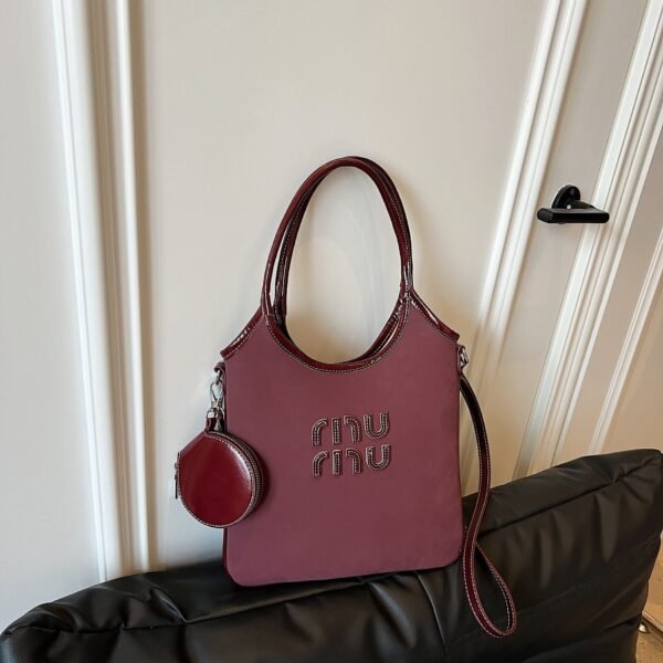 Miu Versatile Handbag Fashion Mother And Child Bag Large Capacity Ins Niche Design Shoulder Underarm Bag