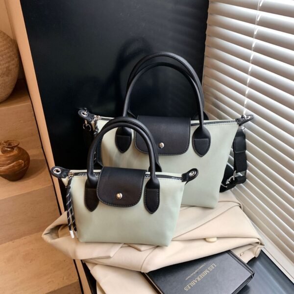 Simple Contrasting Nylon Cloth Bags, Dumpling Bags, Spring And Summer Versatility, Niche Hand-Held Fashionable Texture Shoulder Bags