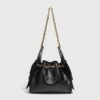 Leather 2026 New 25bag Mini Drawstring Hobo Bag Premium Diamond Chain Underarm Bag Female