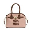 Light Luxury Miu Handbag Weaving Tide Spice Girls Embroidery Bucket Bag Fashion Vacation Shoulder Messenger Bag