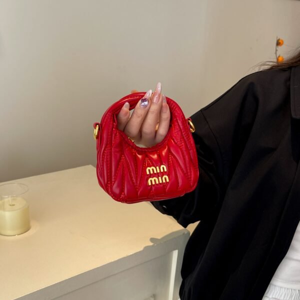 Pleated Premium Miu Crescent Bag Light Luxury Messenger Bag Portable Cloud Bag Fashion Shoulder Messenger Bag