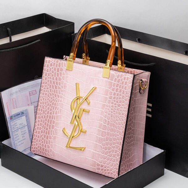 2026 New Versatile Leather Mother Bag, Crocodile Pattern Atmospheric Shoulder Bag, Large Capacity Portable Tote Bag For Women