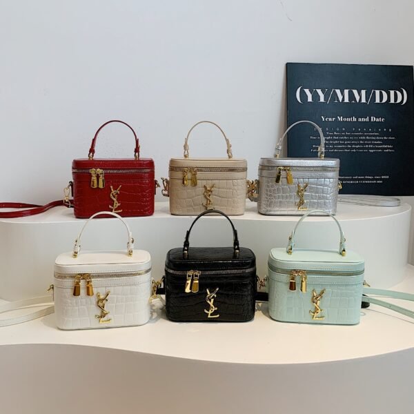 Light Luxury Premium Poplar Forest Portable Box Bag Bags Stone Pattern Rhombus Small Square Bag Premium Shoulder Messenger Bag