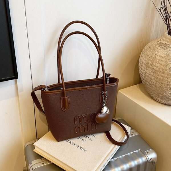 Retro Miu Niche Design Handbag Trendy Embroidery Light Luxury Shoulder Bag Texture Fashion Light Luxury Underarm Bag