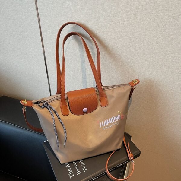 Fashion Oxford Cloth Dumpling Bag Dragon Bags 70 Years Embroidery Leisure Commuting Simple Versatile Large Capacity Handbag