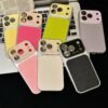 Lychee Pattern Glass Lens Film Mobile Phone Case Is Suitable For IPhone17Promax Apple Mobile Phone Case New Model.