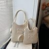 Miu Versatile Handbag Fashion Mother And Child Bag Large Capacity Ins Niche Design Shoulder Underarm Bag