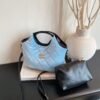 Light Luxury Handbag, Poplar Forest Woolen Wool Shoulder Vegetable Basket Bag, Trade Gas Messenger Bucket Bag