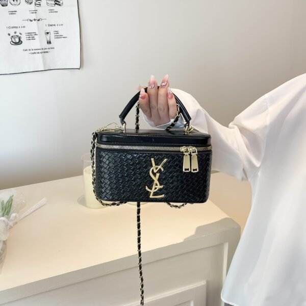 Light Luxury Premium Poplar Forest Portable Box Bag Bags Woven Diamond Square Bag Women’S Premium Shoulder Messenger Bag