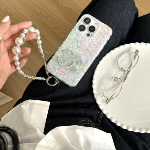 Full Screen Floral Tide Brand Glitter Is Suitable For IPhone17Promax Double-Layer IMD Apple 16 Mobile Phone Case