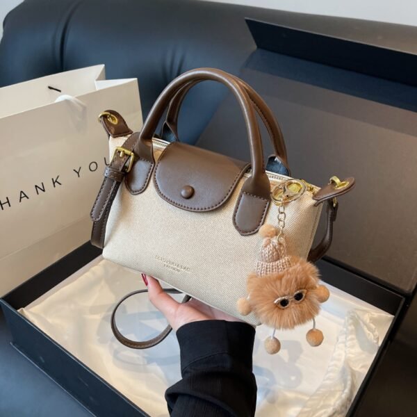 Simple Dumpling Bag New Dragon Bags Xiang High-End Texture Hand-Spliced Shoulder Messenger Bag