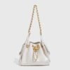 Leather 2026 New 25bag Mini Drawstring Hobo Bag Premium Diamond Chain Underarm Bag Female