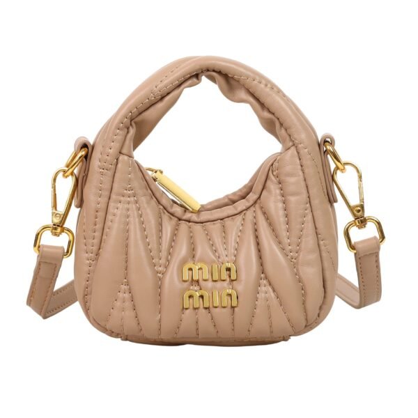 Pleated Premium Miu Crescent Bag Light Luxury Messenger Bag Portable Cloud Bag Fashion Shoulder Messenger Bag