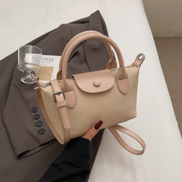 New Niche Design Dumpling Bag Splicing Dragon Bags Xiangchao Versatile Handbag Women’S Contrasting Shoulder Bag