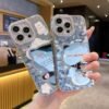 Hot-Selling Electroplating Mirror Cartoon Laser Butterfly Suitable For IPhone17Promax Flash Diamond Apple Phone Case