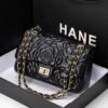 Bag Women’S 2026 New Trendy Fashion Leather Texture Small Fragrant Wind Camellia Embroidery CF Shoulder Messenger Chain Bag