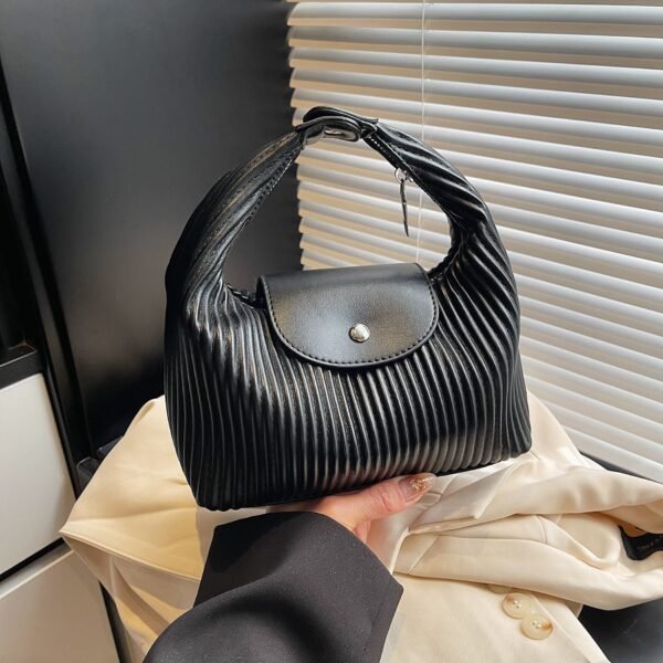 Messenger Bag Women’S Bag New Dragon Bags Xiang Simple Commuting Pleated Trendy Versatile Shoulder Handbag
