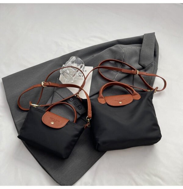 New Light Luxury Dragon Bags Xiang Nylon Splicing Trend Large Capacity Tote Portable Shoulder Messenger Bag