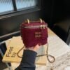 Frosted Retro Mi.U Small Square Bag Niche Design Women’S Chain Mini Lipstick Bag Personalized Shoulder Messenger Bag