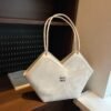 French Miu Fashion Large-Capacity Tote Bag V-Shaped Underarm Bag Female Senmeng Style Casual Fashion Shoulder Underarm Bag