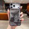 Hot-Selling Point Drill Butterfly Electroplating Gradual Change Glitter For IPhone17Pro Max Apple 16 Mobile Phone Case