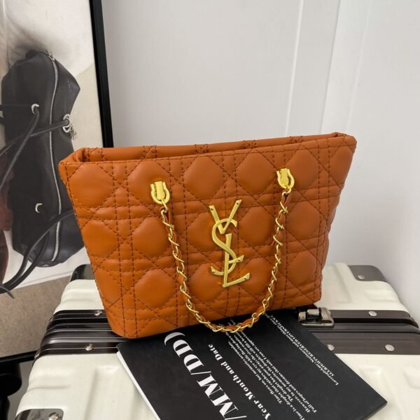 Poplar Forest Messenger Bag Rhombus Chain Light Luxury Style Advanced Shoulder Fashion Trendy Personalized Trade Bucket Bag